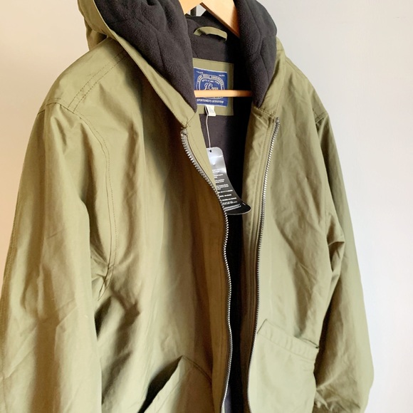 ▪️SOLD▪️J Crew Men’s Fleece lined Hooded Jacket - Picture 4 of 8